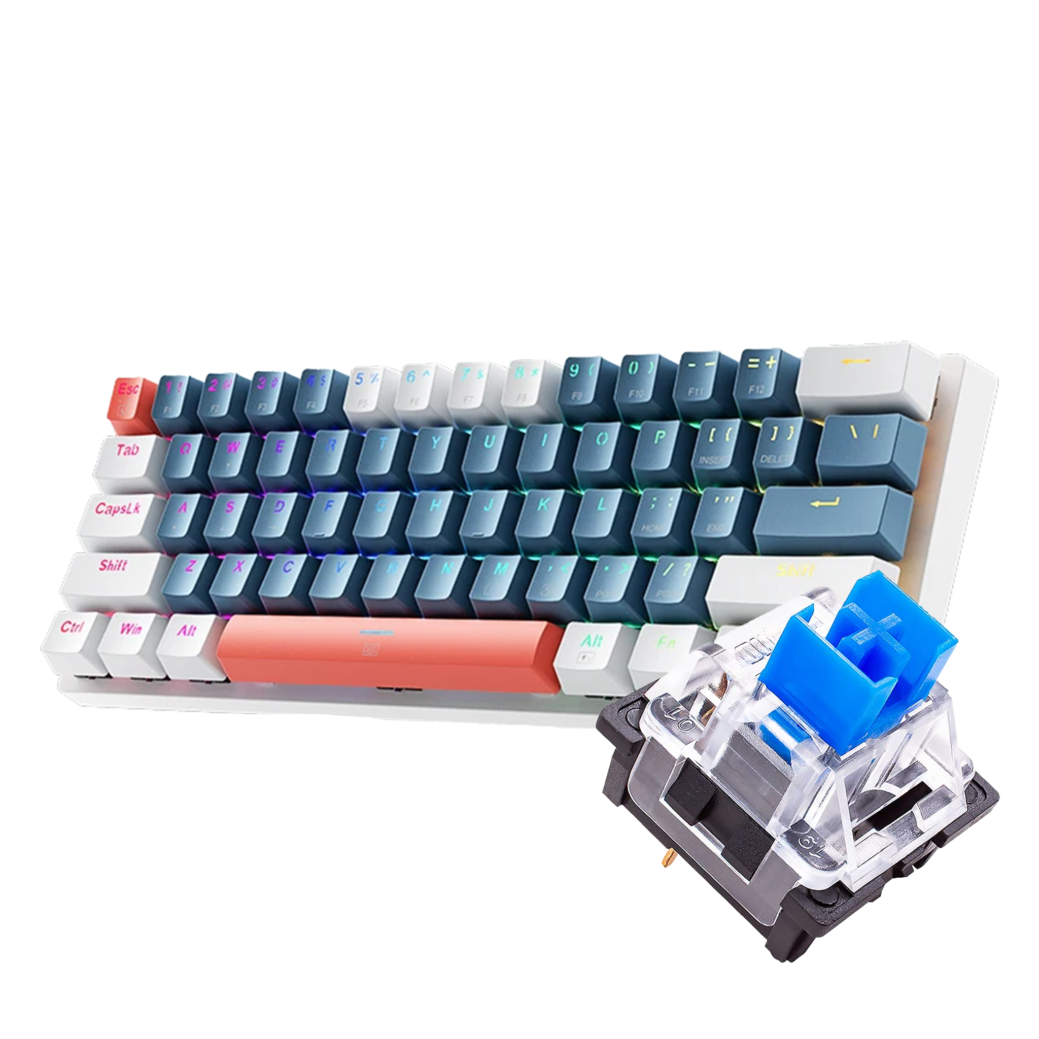 60% Hotswappable Keyboard (Various Switches)