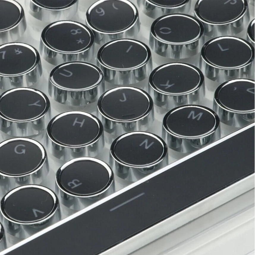 Round Retro PBT Keycap Set (104 Keys)