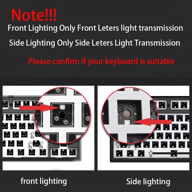 Gradient Side-Printed PBT Keycaps (11 Colors)