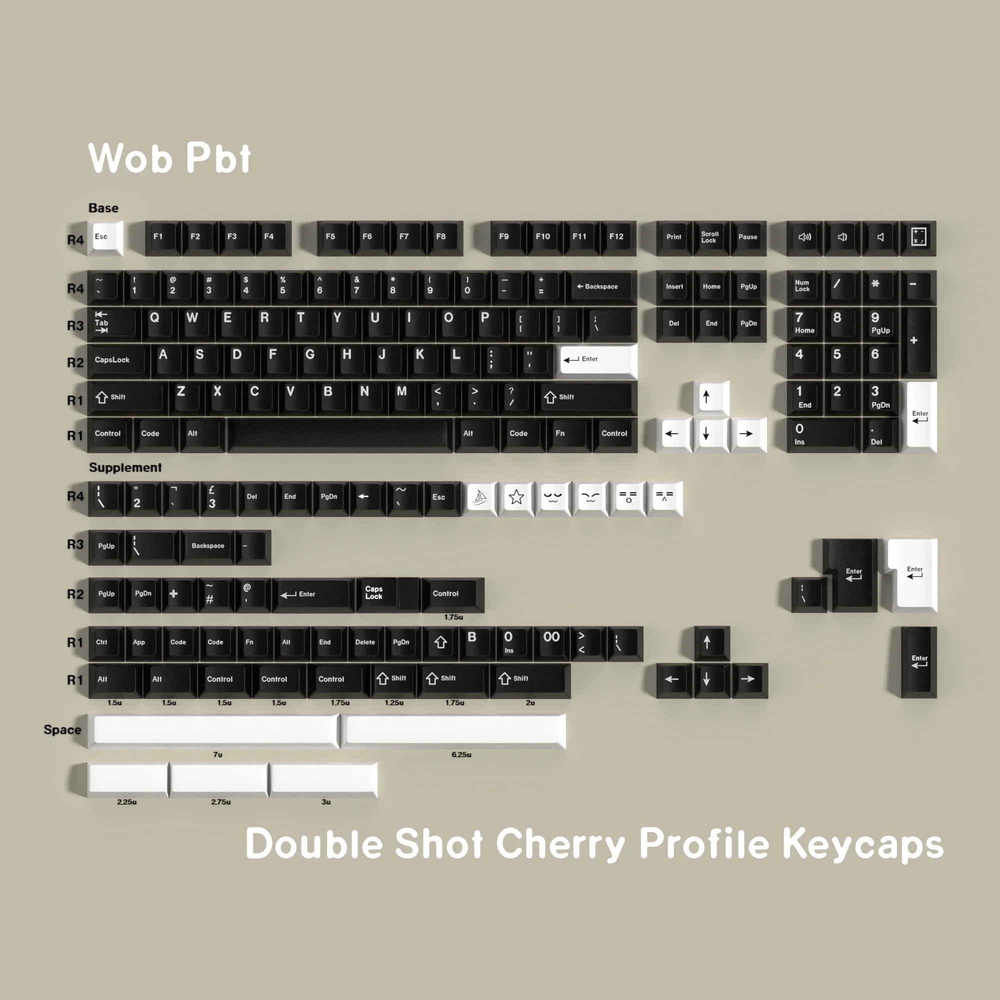 Wob PBT Keycaps Set