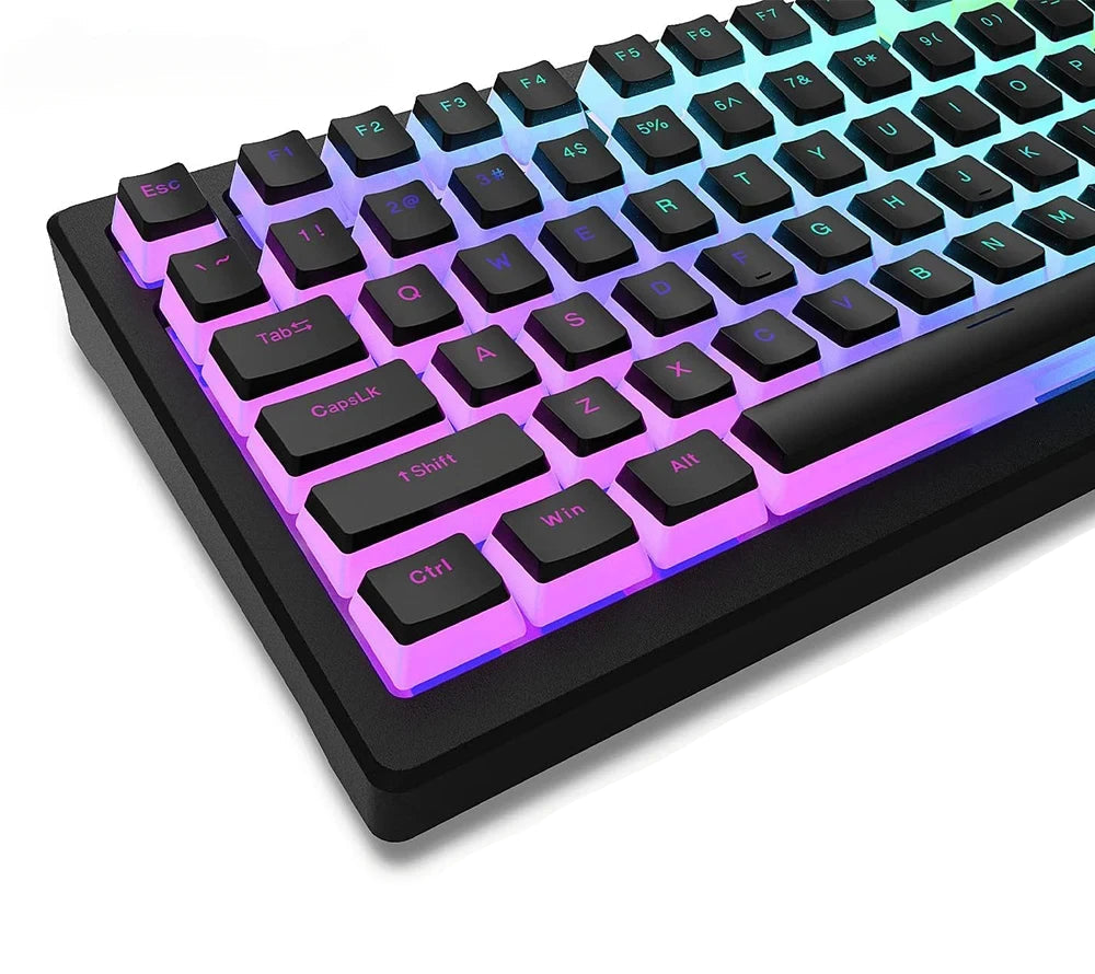 PBT Double-Shot Translucent Pudding Keycaps (129 Keys)