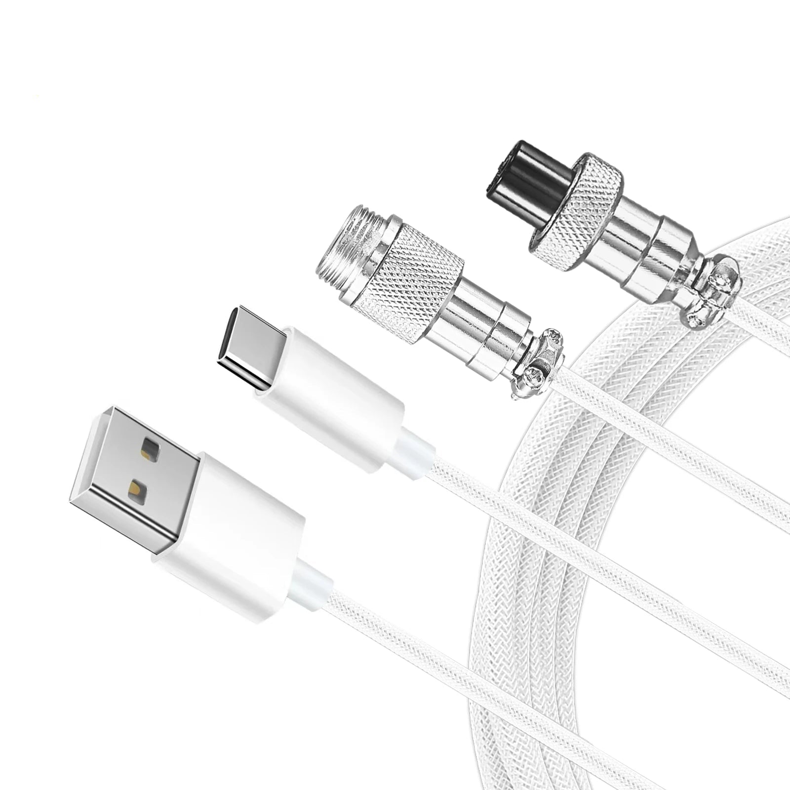 Coiled Keyboard Cable (Purple)