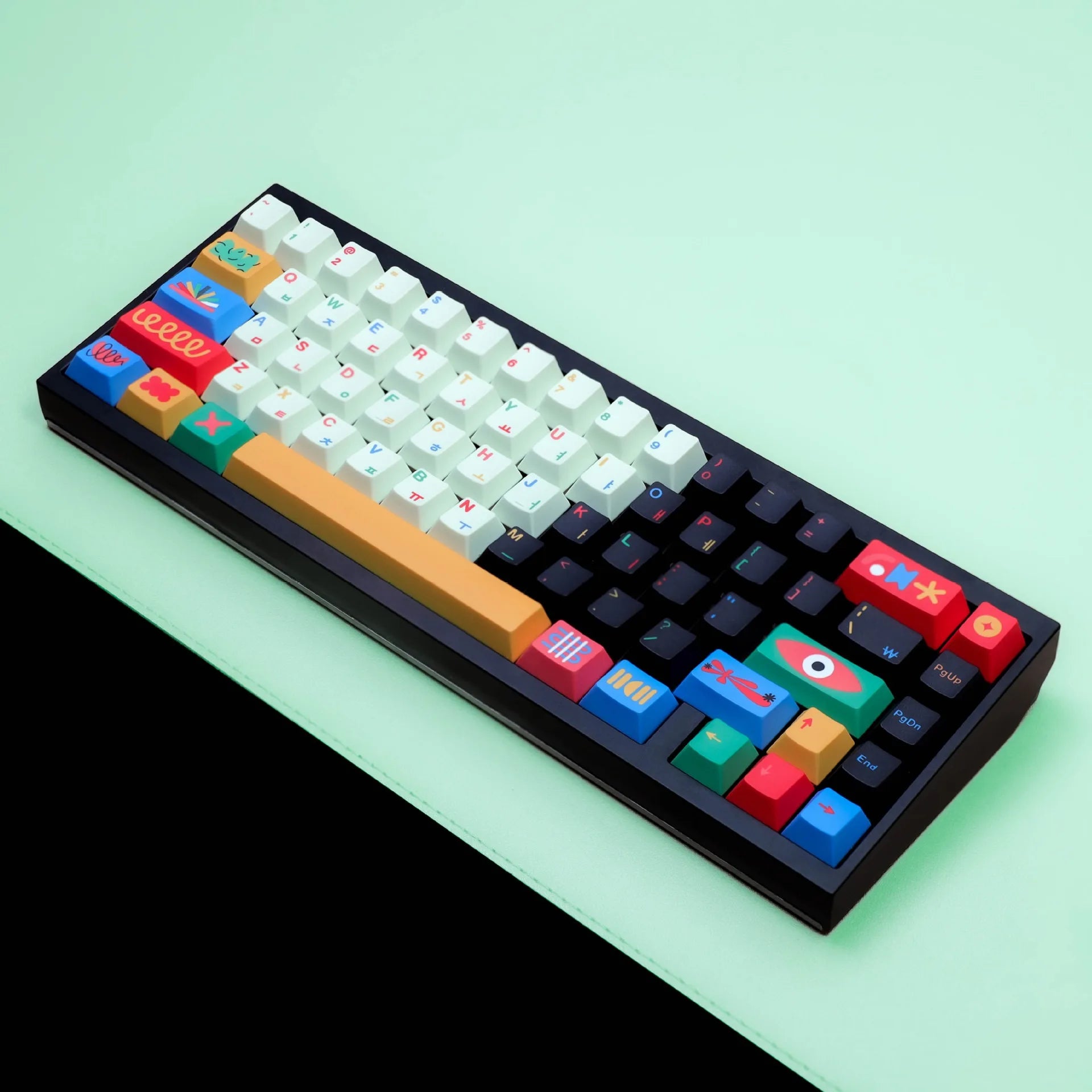 Colorful PBT Keycaps Set (Various Layouts)