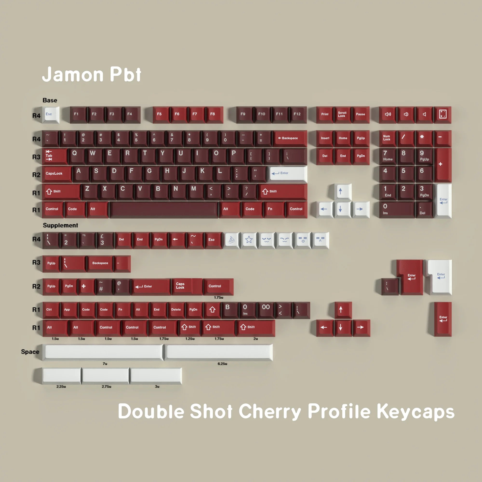 Jamon PBT Keycaps Set