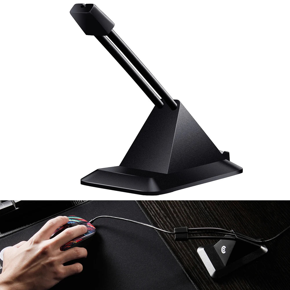 Mouse Cable Holder Computer PC Mouse Bungee Cord Clip Wire Line Organizer Management Gaming Flexible Wired Mice Fixed Holder