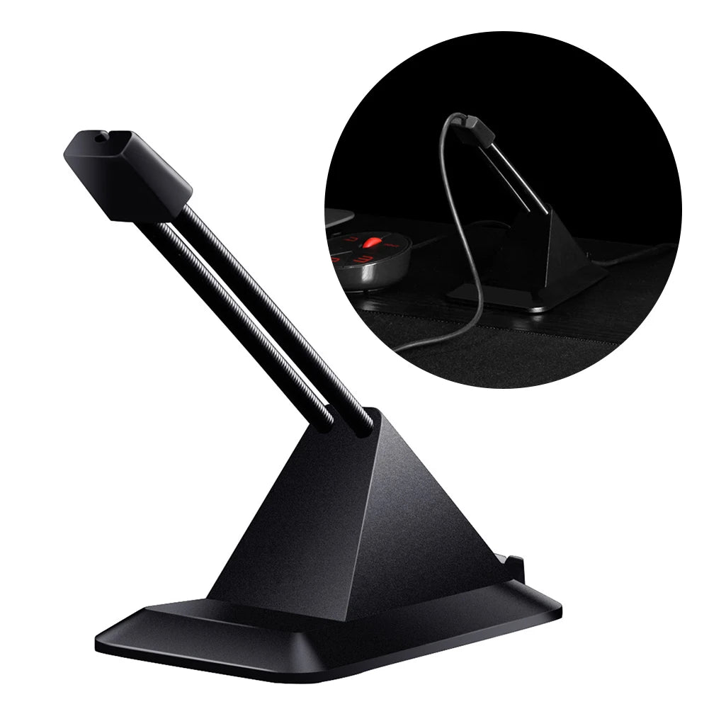 Mouse Cable Holder Computer PC Mouse Bungee Cord Clip Wire Line Organizer Management Gaming Flexible Wired Mice Fixed Holder