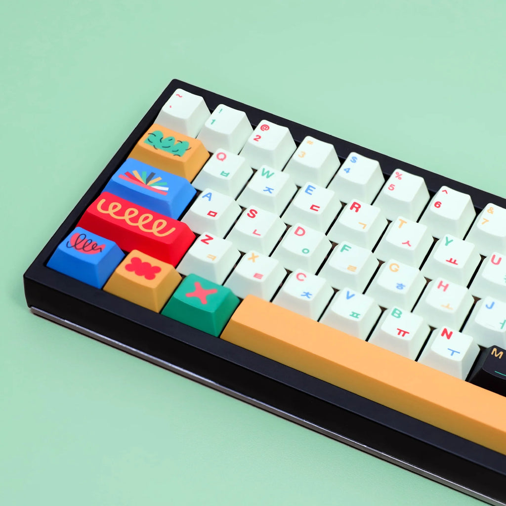 Colorful PBT Keycaps Set (Various Layouts)
