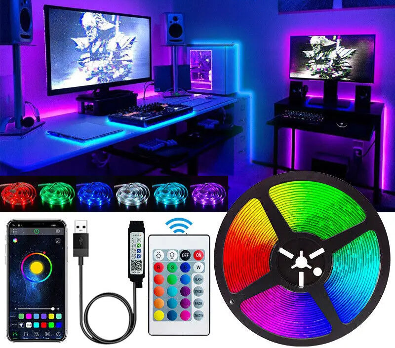 Bluetooth RGB LED Strip Lights