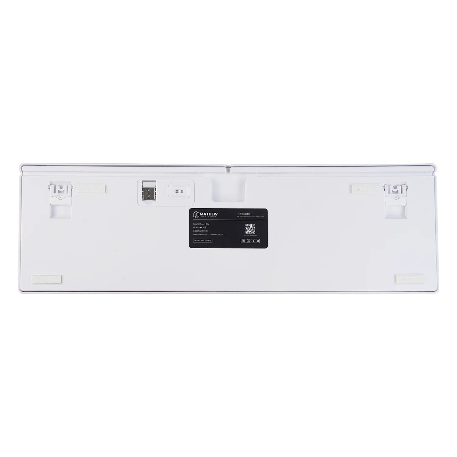 KC87 Barebone 80% Keyboard (Black or White)