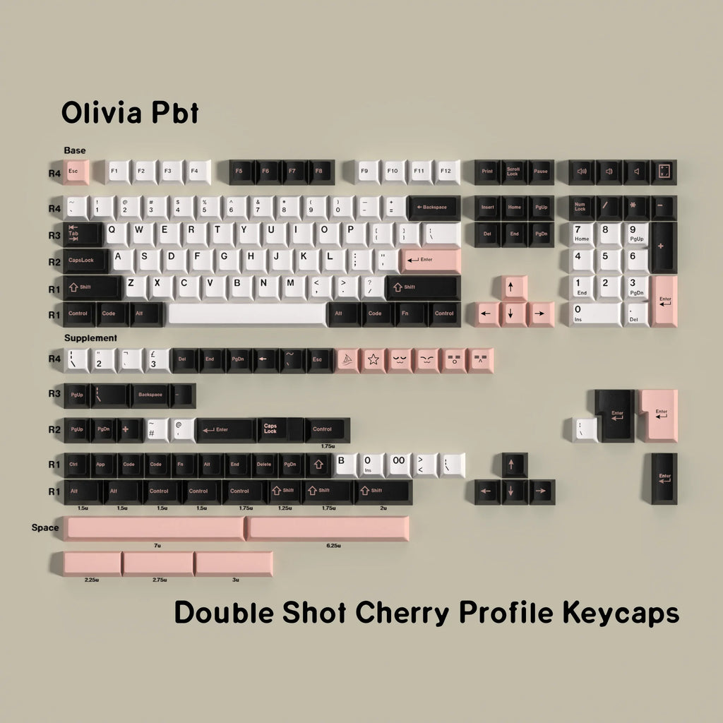 Olivia PBT Keycaps Set