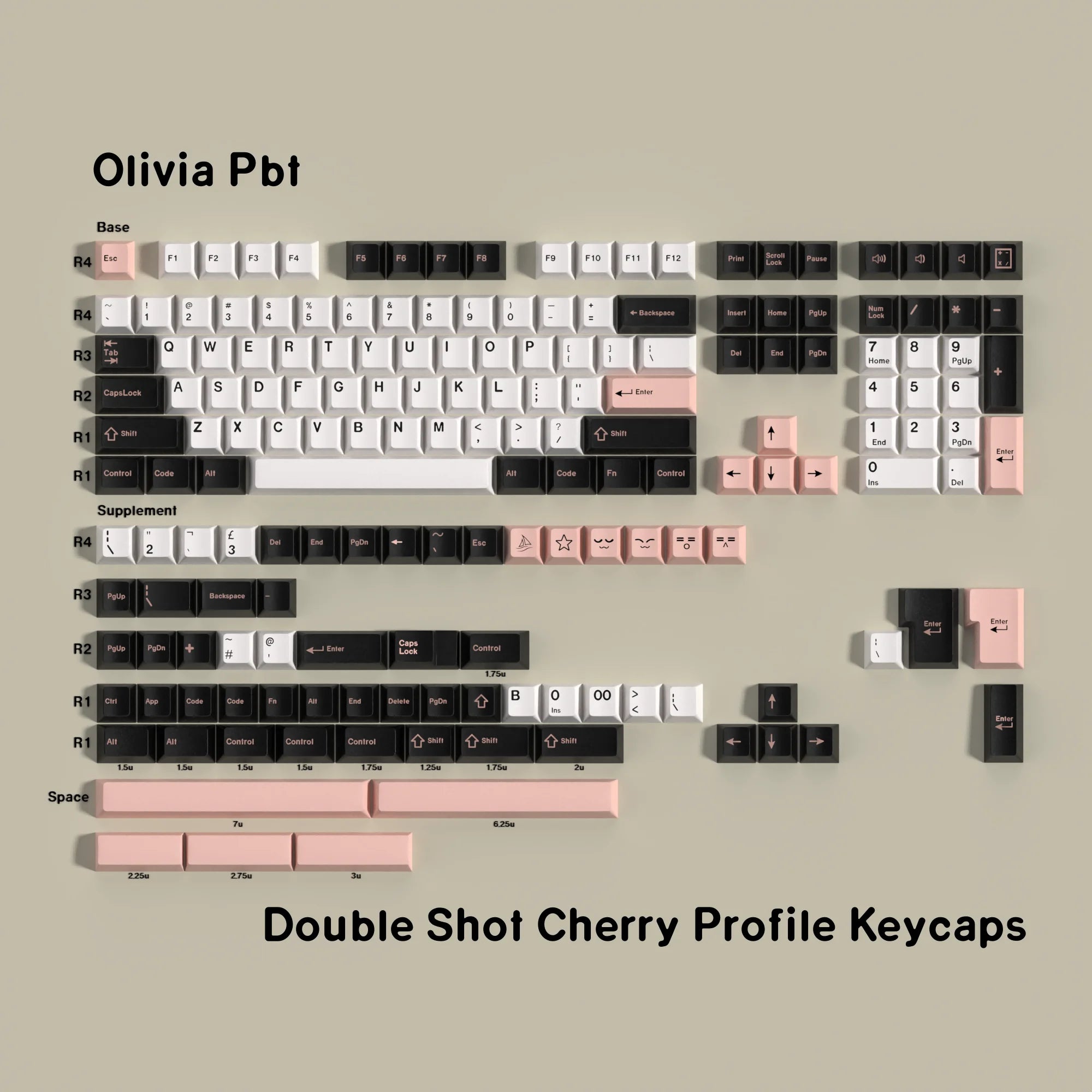 Olivia PBT Keycaps Set