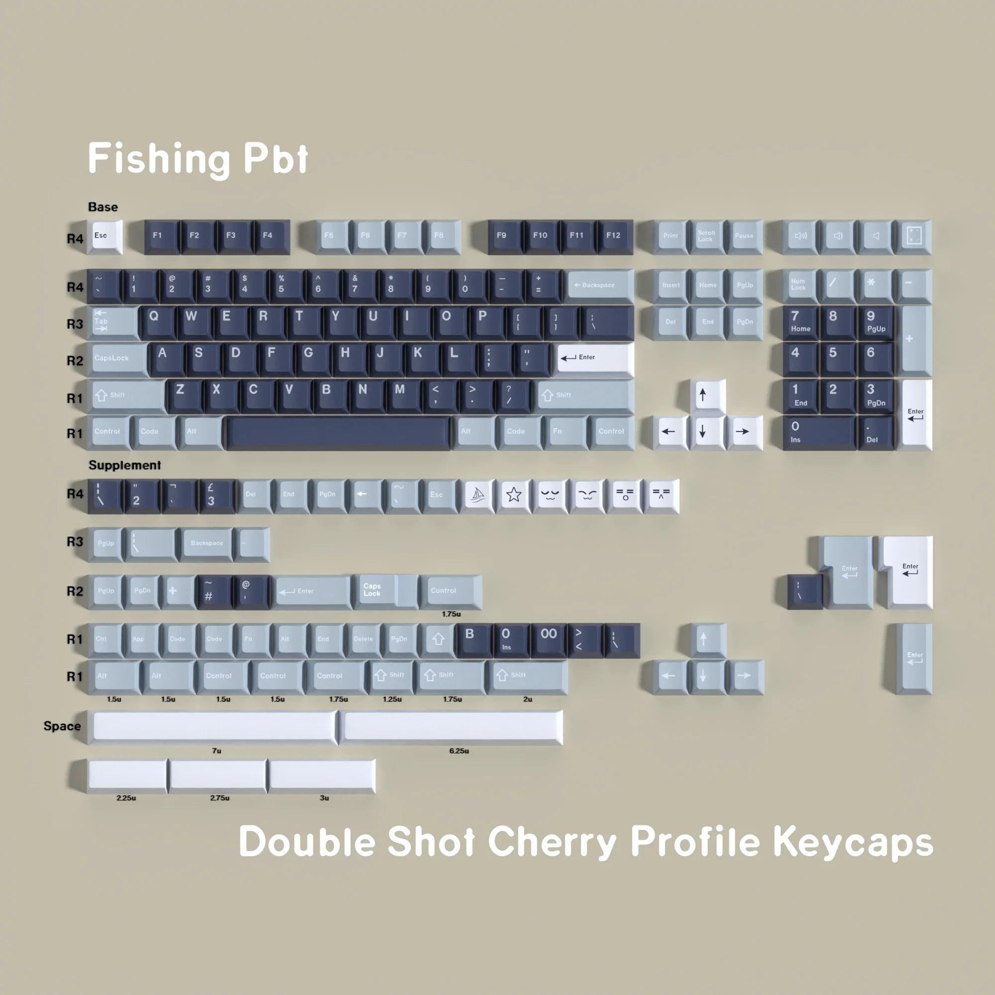 Fishing PBT Keycaps Set