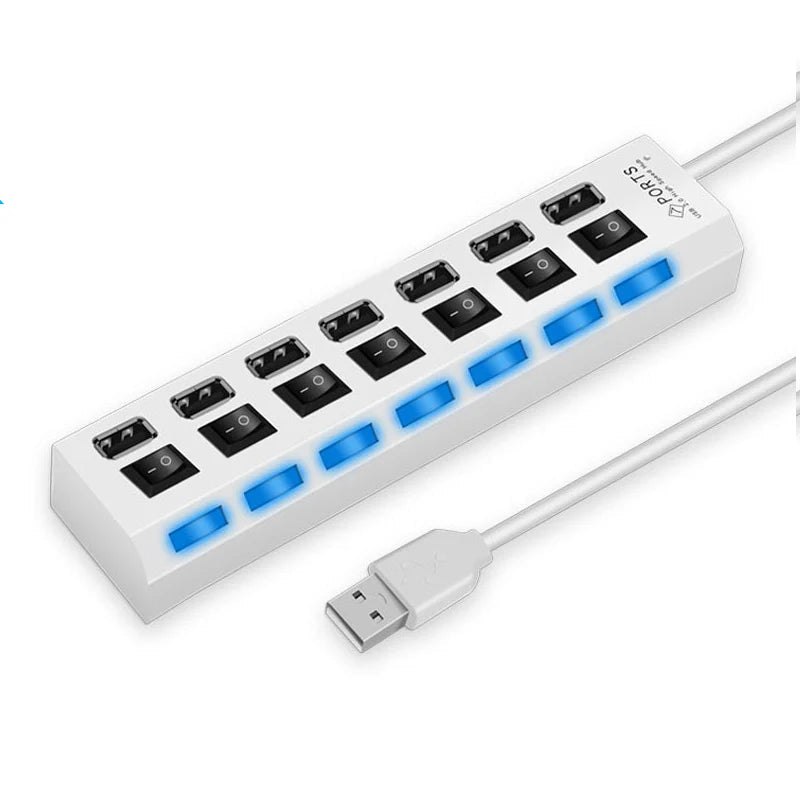 USB 2.0 Hub (4-7 Port Splitter)