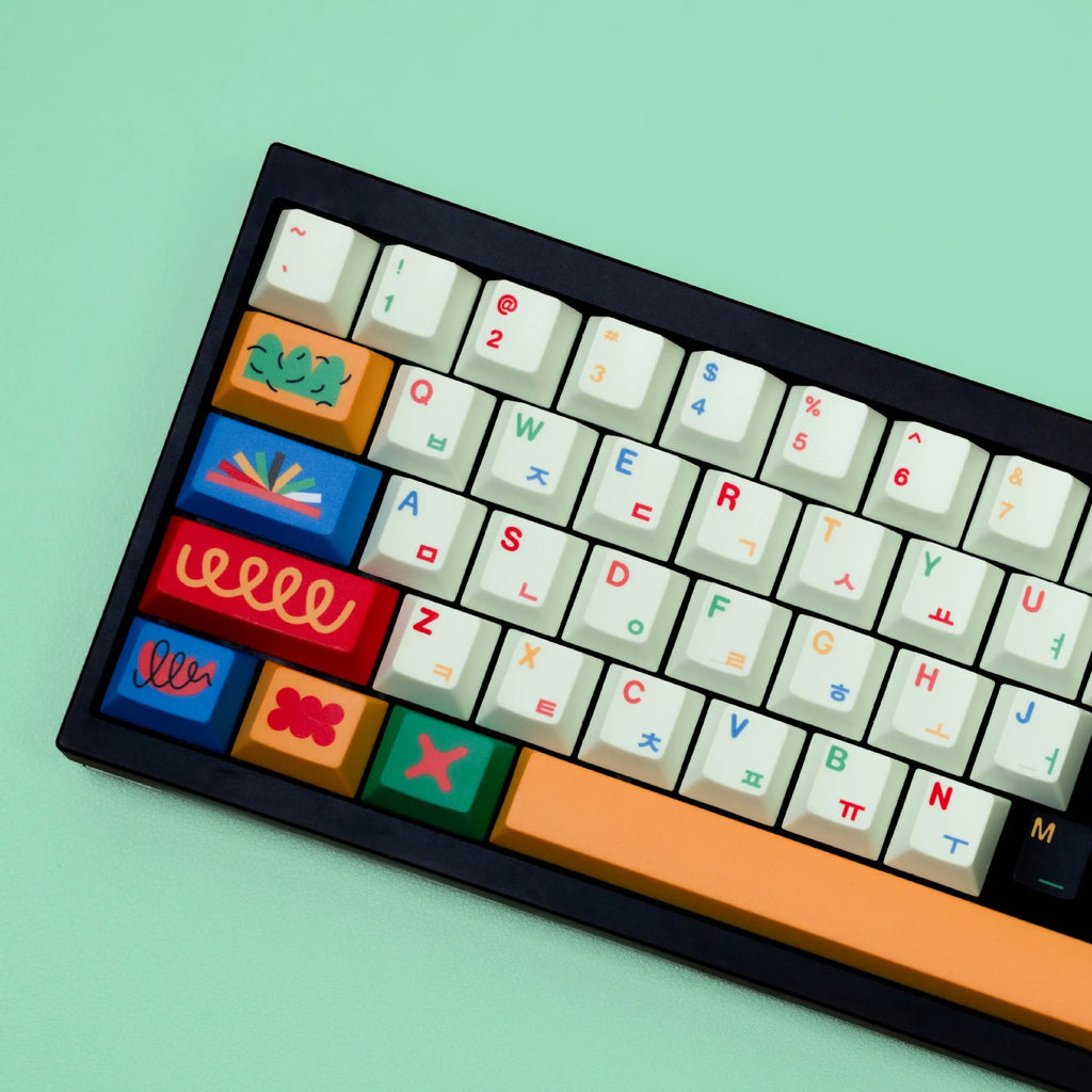 Colorful PBT Keycaps Set (Various Layouts)