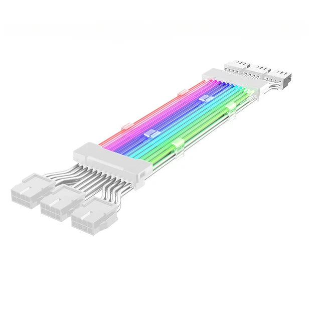 ARGB PSU Extension Cable Kit (24 Pin ATX & 8 Pin GPU)