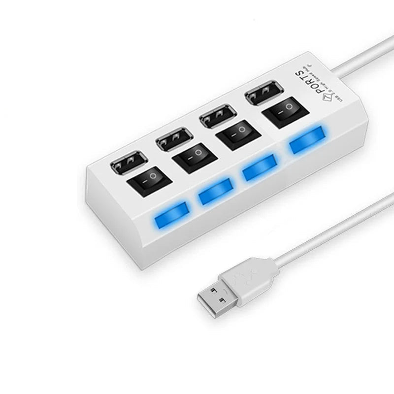 USB 2.0 Hub (4-7 Port Splitter)