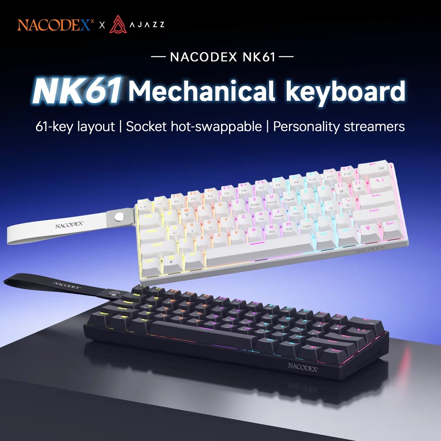 NK61 60% Keyboard (Red Switches)