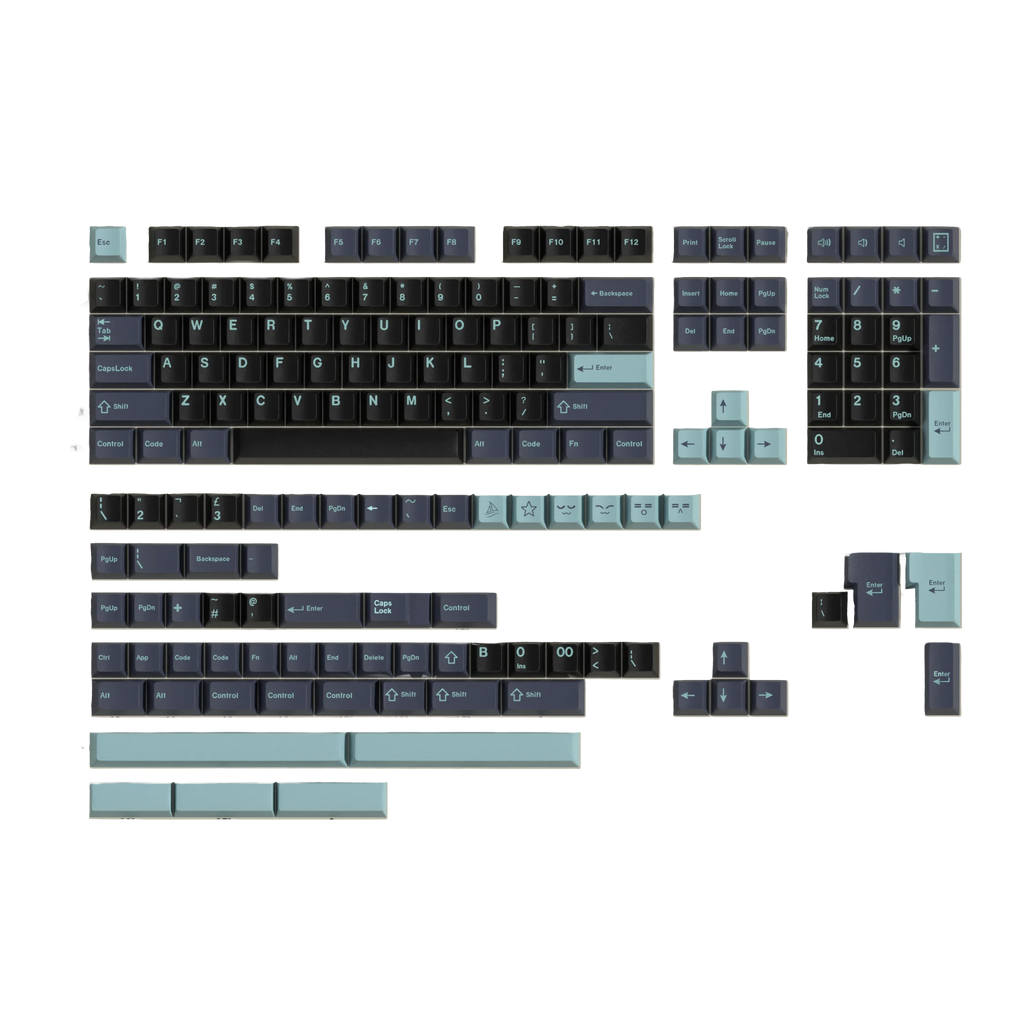 Hammerhead Dark PBT Keycaps Set