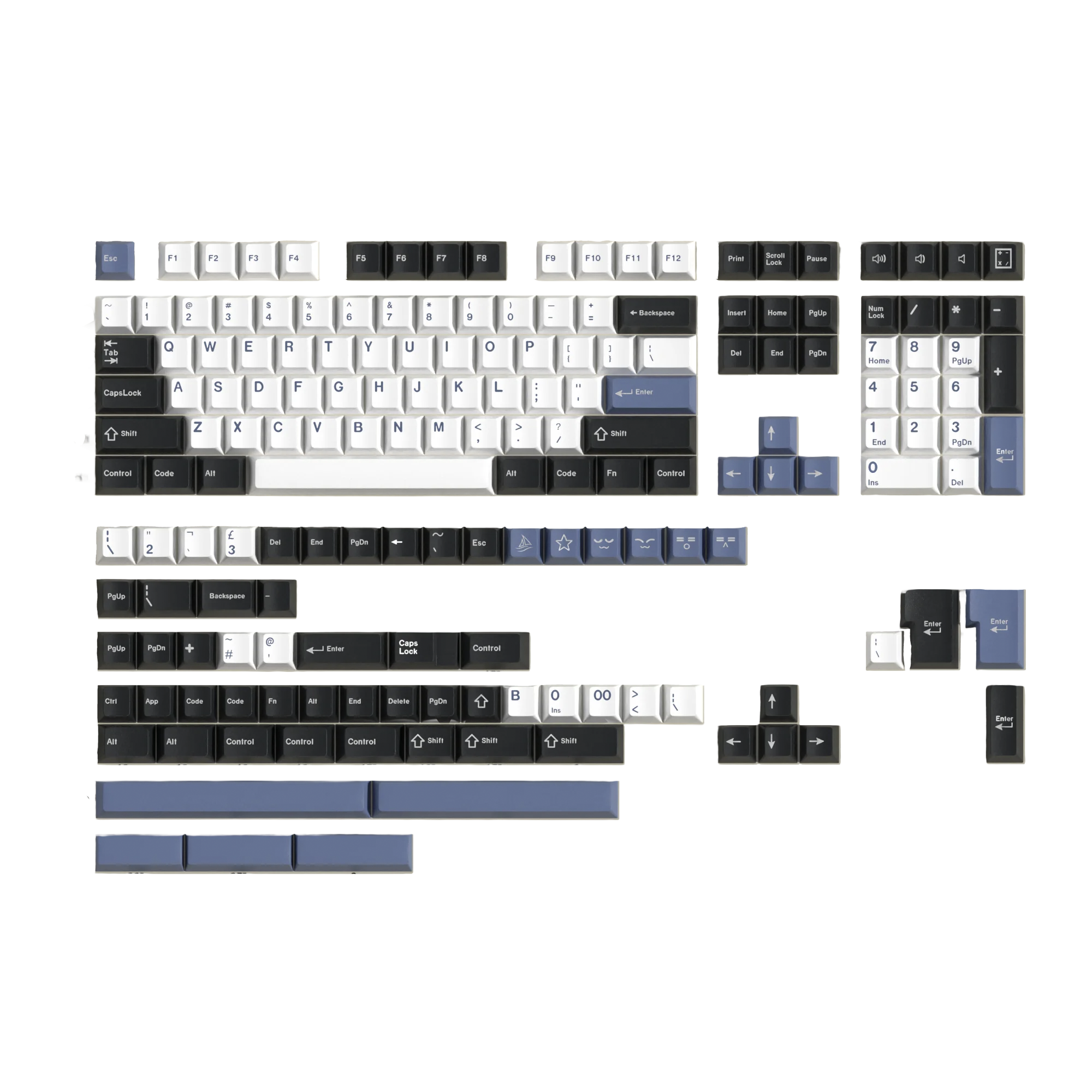 Arctic PBT Keycaps Set