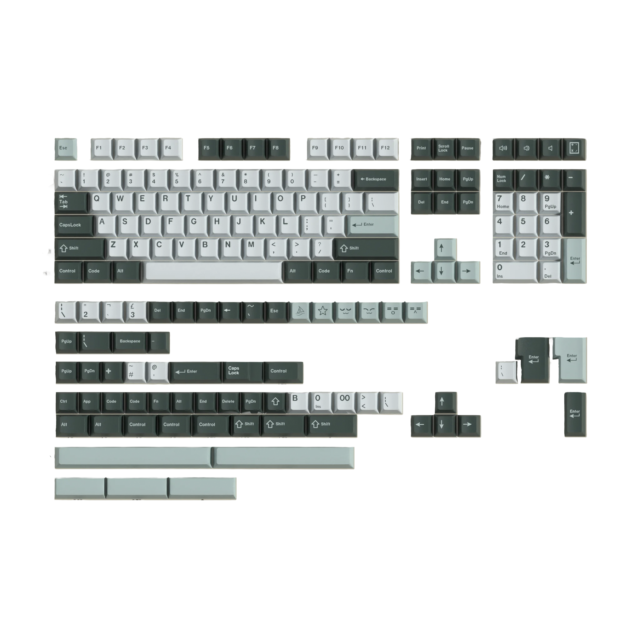 Botanical PBT Keycaps Set