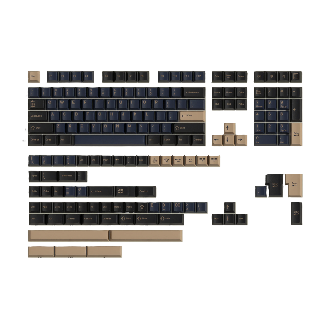 Blue-Samurai PBT Keycaps Set
