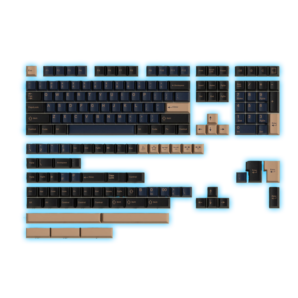 Blue-Samurai PBT Keycaps Set