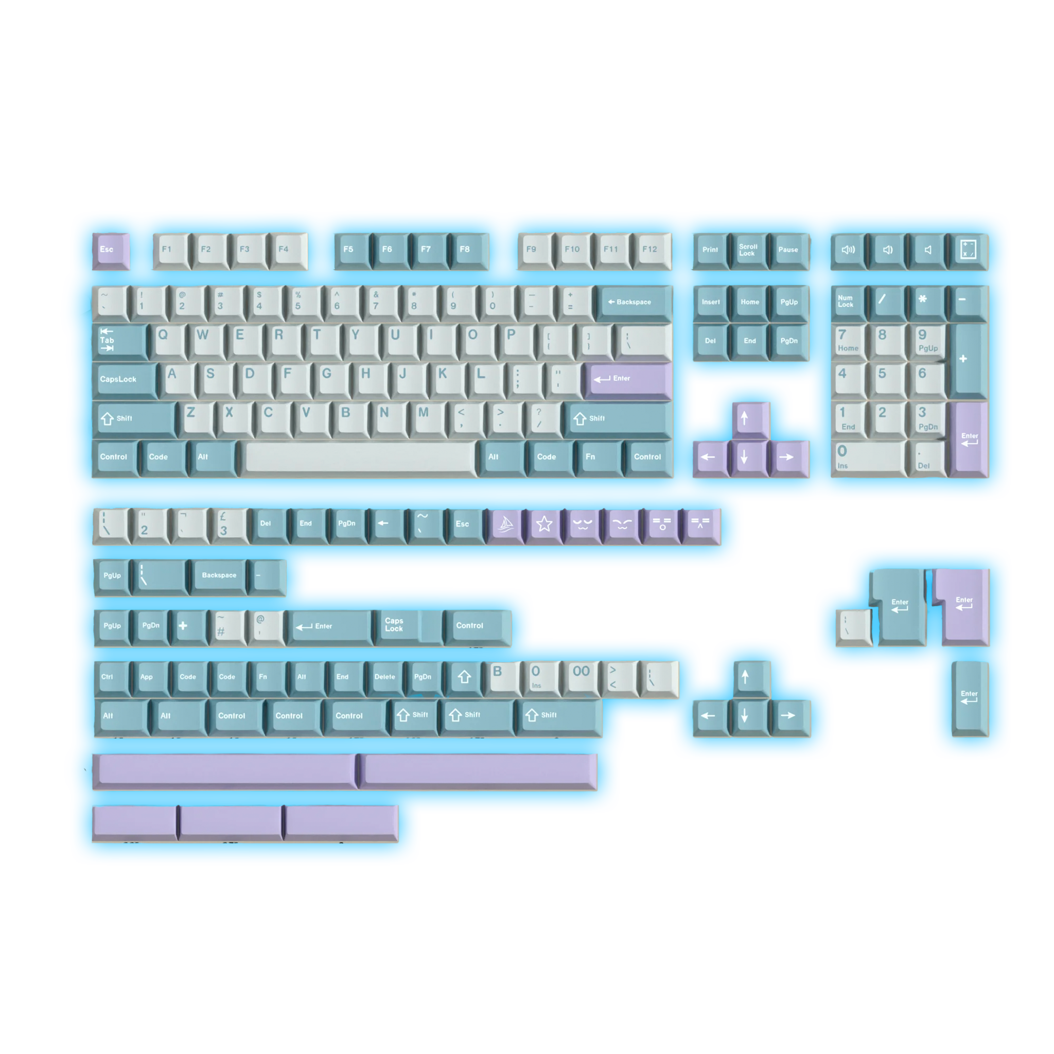 Illusion PBT Keycaps Set
