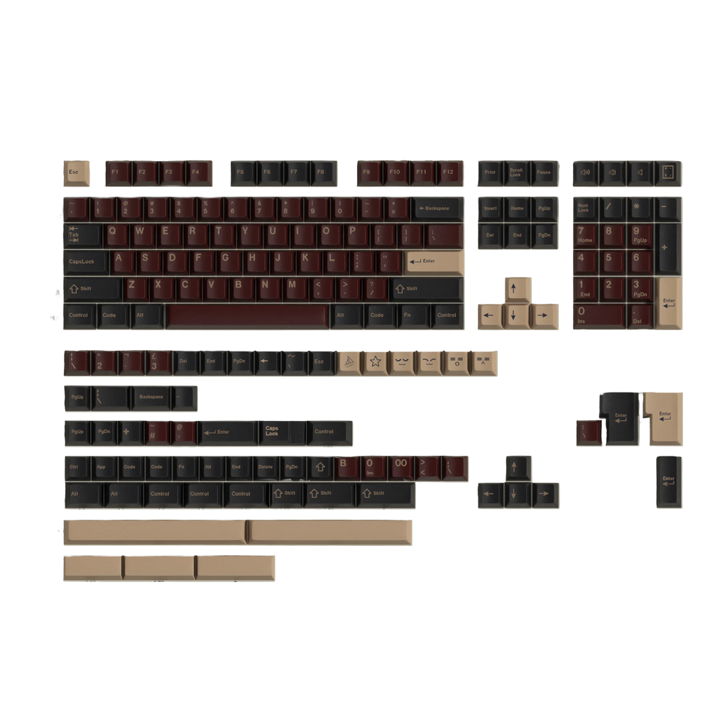Red-Samurai PBT Keycaps Set