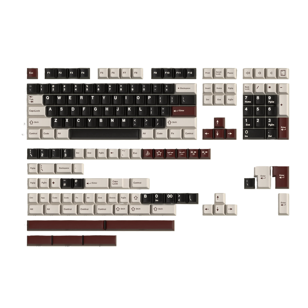 Deep Well PBT Keycaps Set