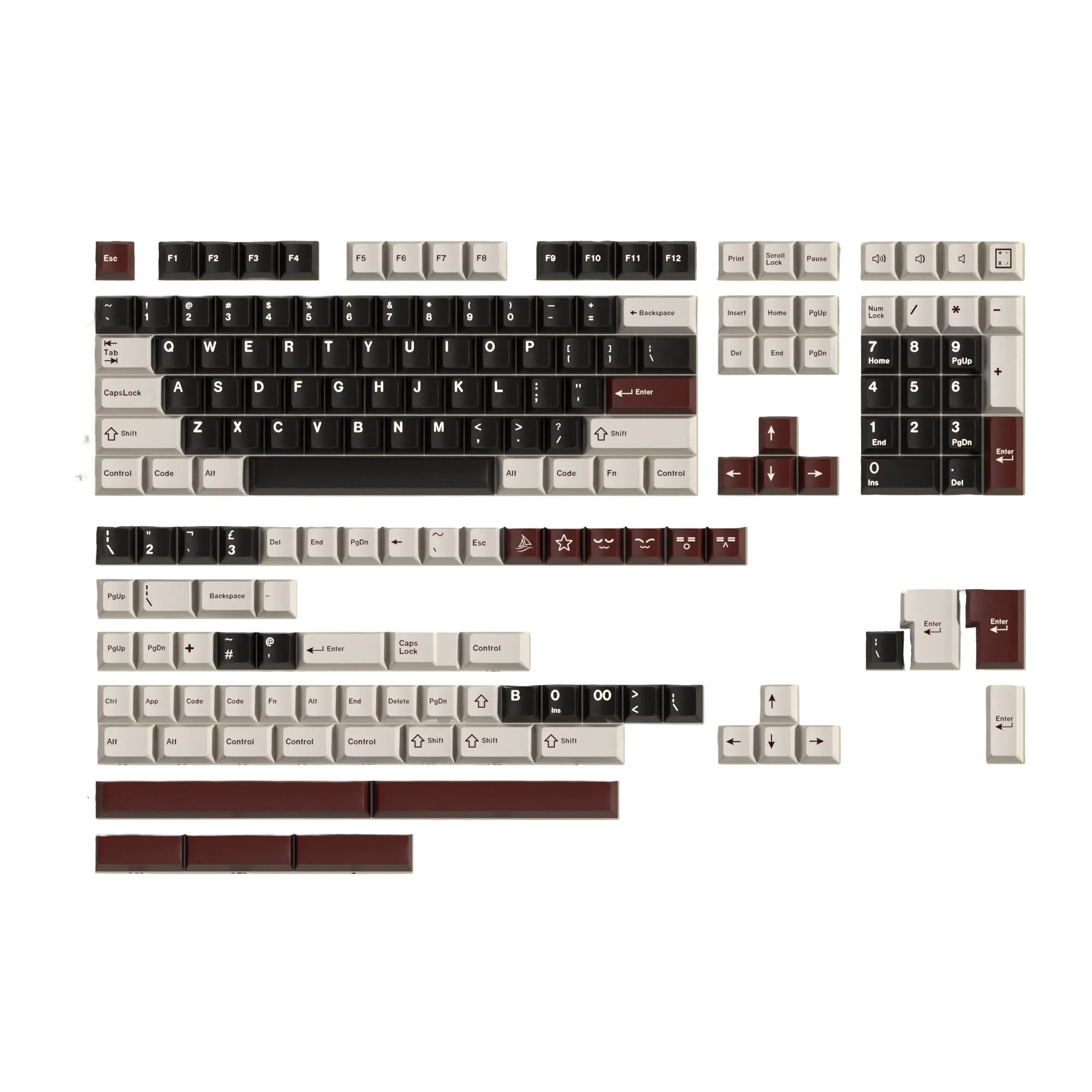 Deep Well PBT Keycaps Set