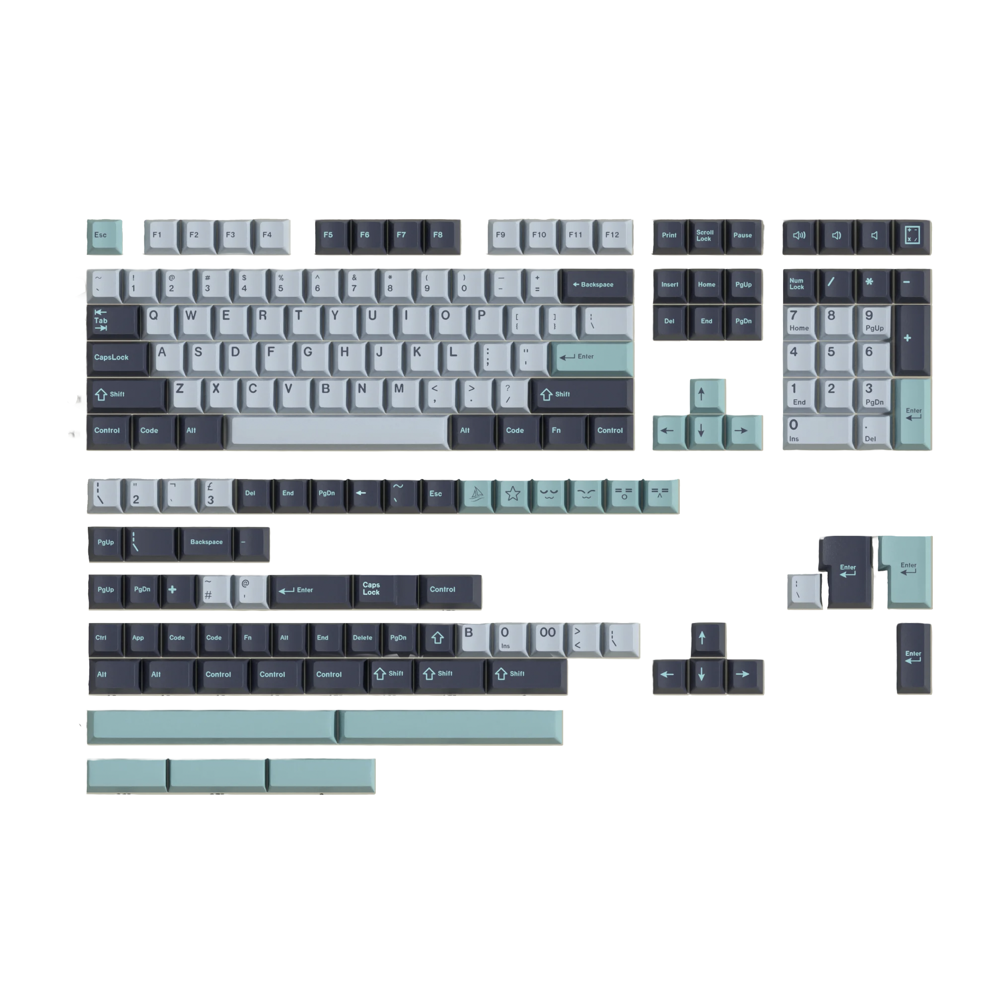 Hammerhead Light PBT Keycaps Set