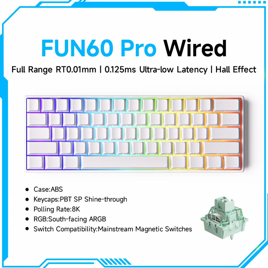 Akko MonsGeek FUN60 Pro Wired (White)