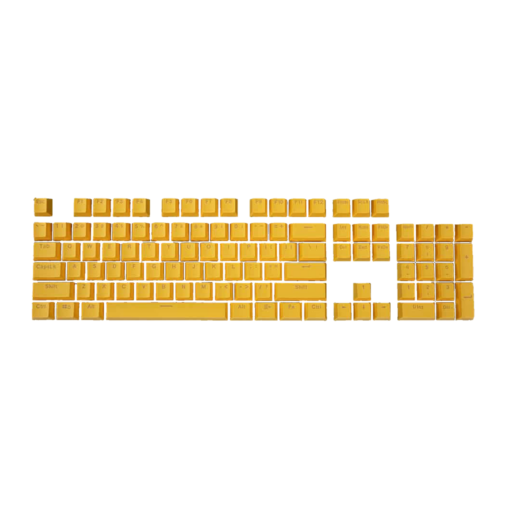 ABS Keycaps Set – 104 Keys (Yellow)