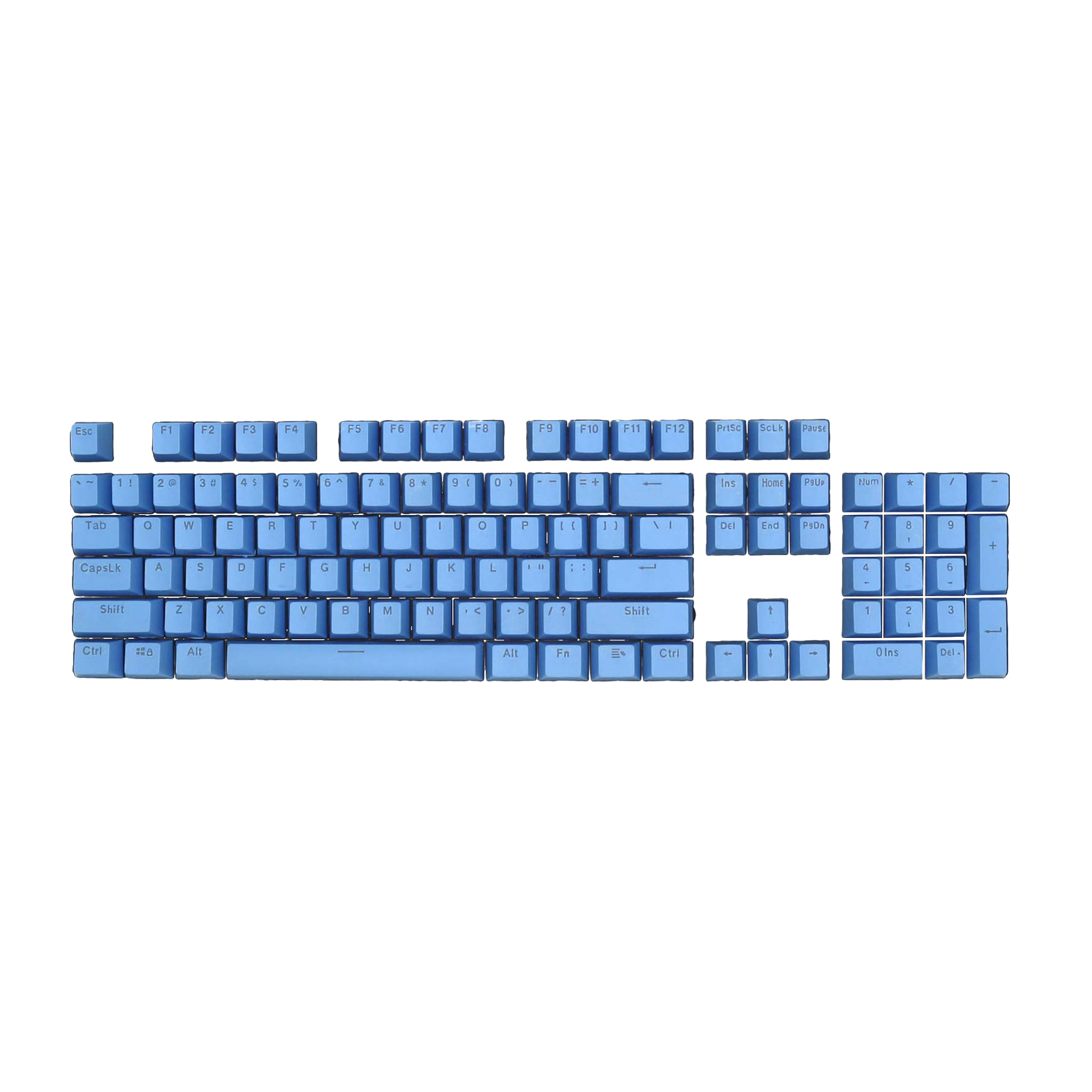 ABS Keycaps Set – 104 Keys (Light Blue)