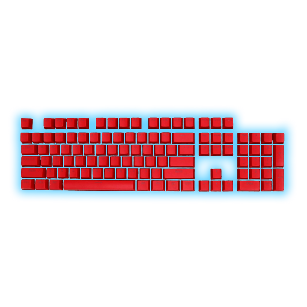 ABS Keycaps Set – 104 Keys (Red)