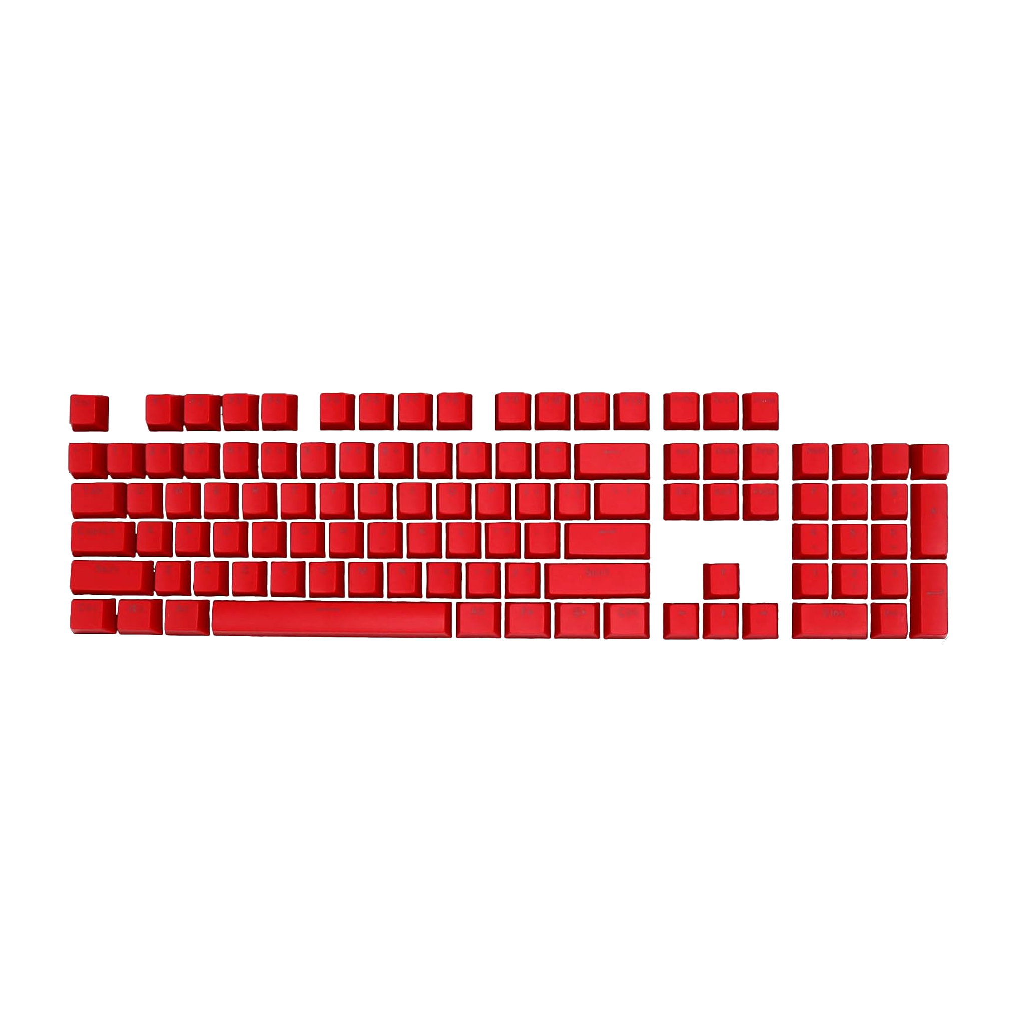 ABS Keycaps Set – 104 Keys (Red)