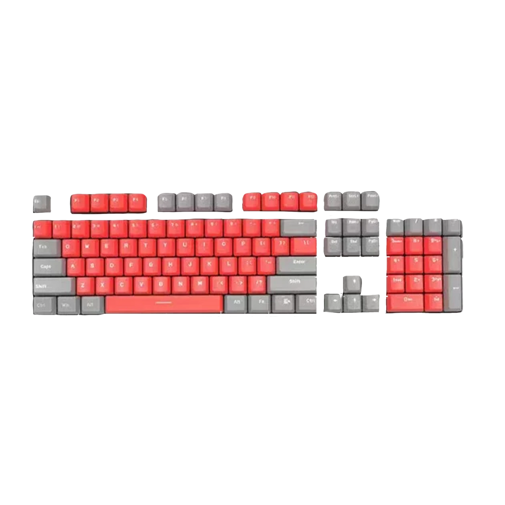 ABS Keycaps Set – 104 Keys (White/Purple)