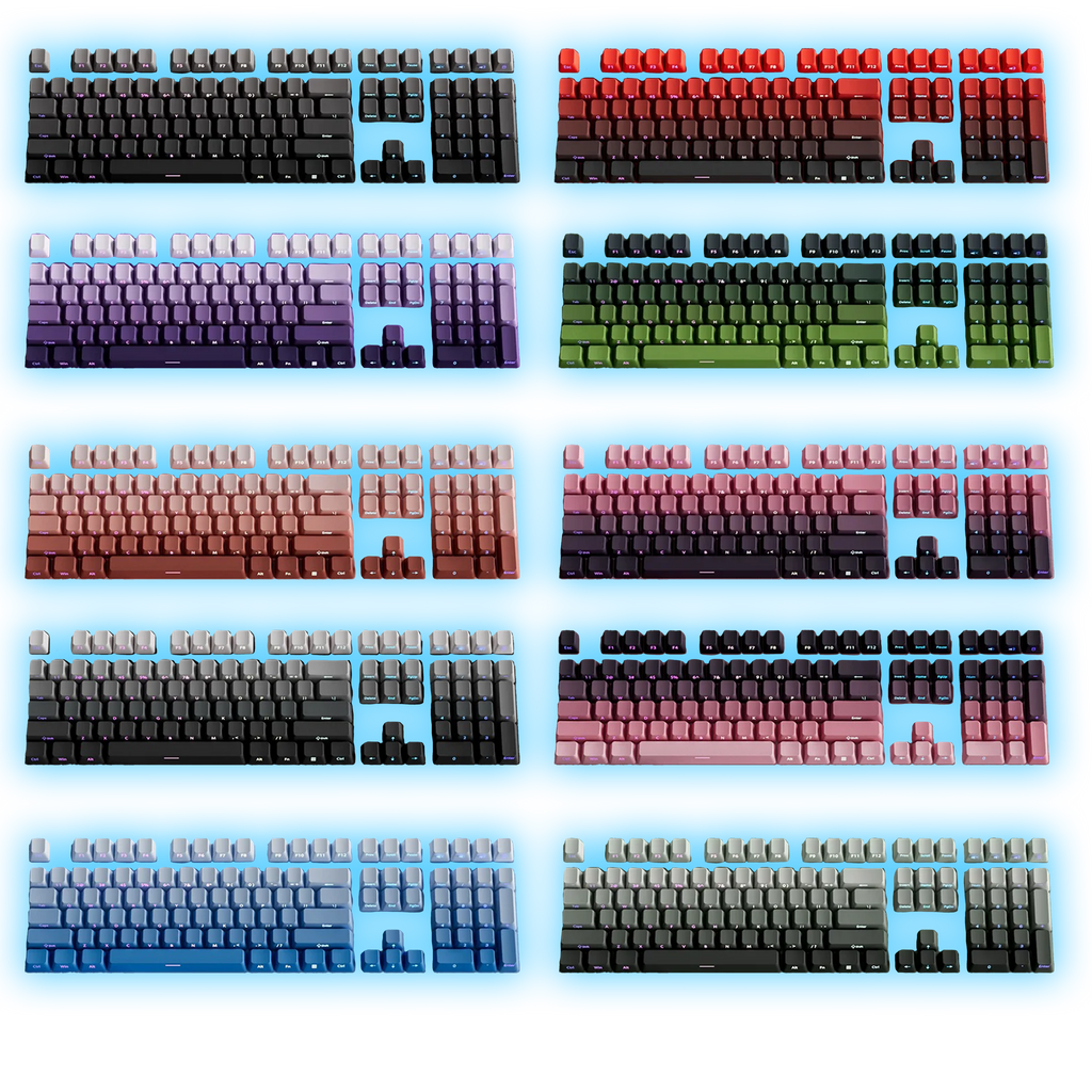 Gradient Side-Printed PBT Keycaps (11 Colors)