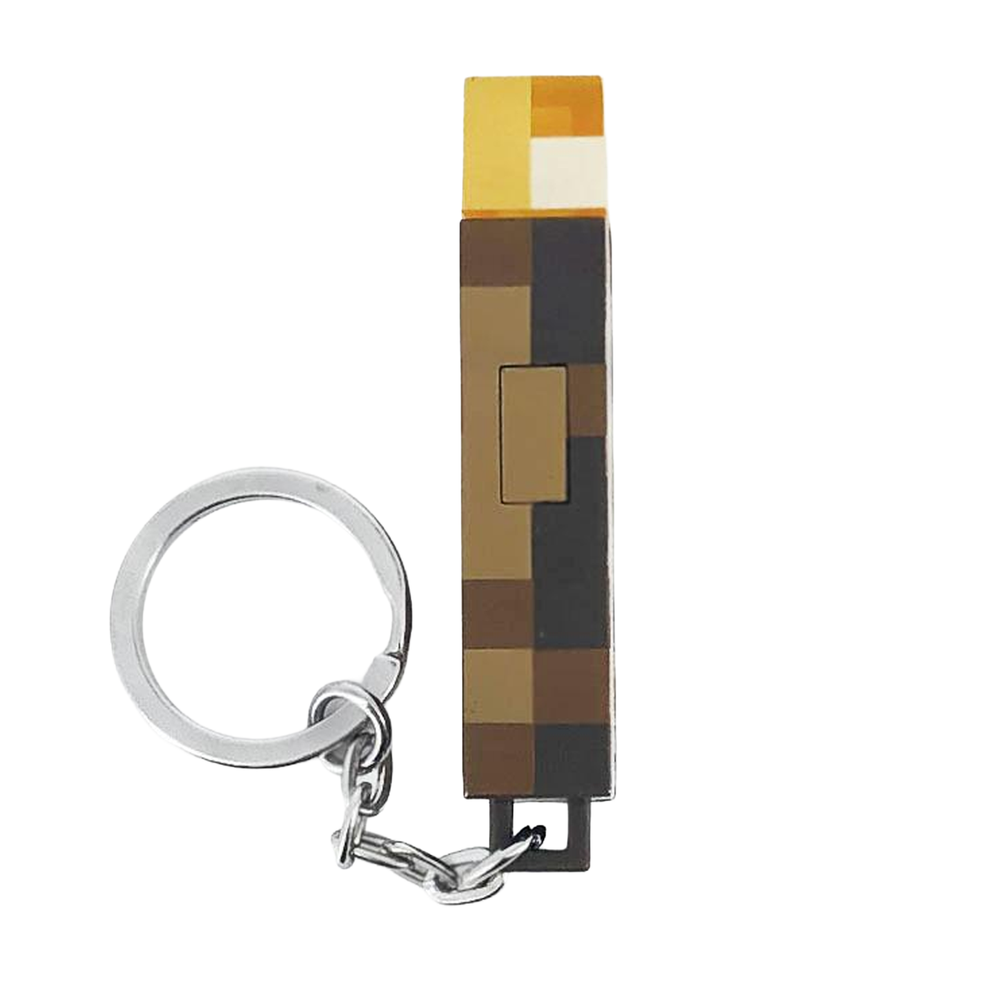 Minecraft Inspired Torch Keychain (LED Light)